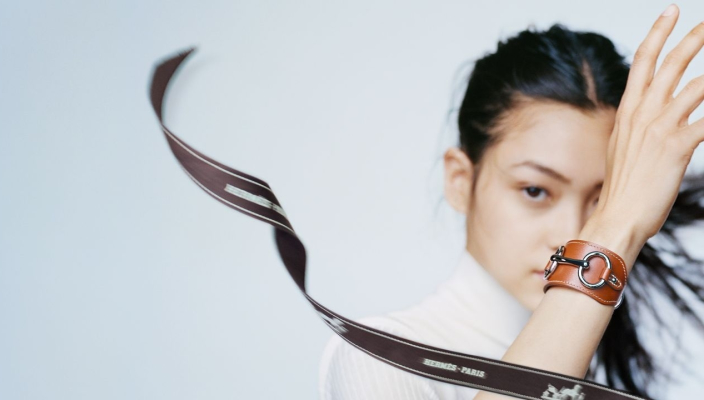 Hermes 愛馬仕 Carmen Uno-Dos key ring皮革鑰匙扣